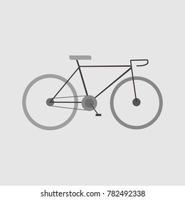 Simple Flat Style Bicycle Sport Vector Illustration Graphic Design