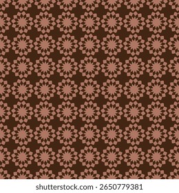 Simple flat style geometric snowflakes seamless pattern. Perfect for textile, paper, fabric. Hand drawn vector illustration.
