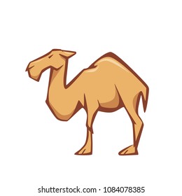 Simple, flat style illustration of Camel. Good for logo and identity