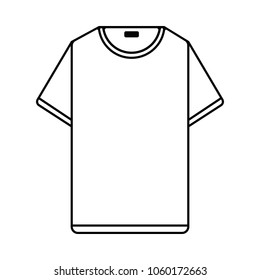 A simple flat style shirt icon that can be used as a basic screen print mockup.