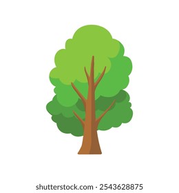 Diseño simple de árbol de estilo plano