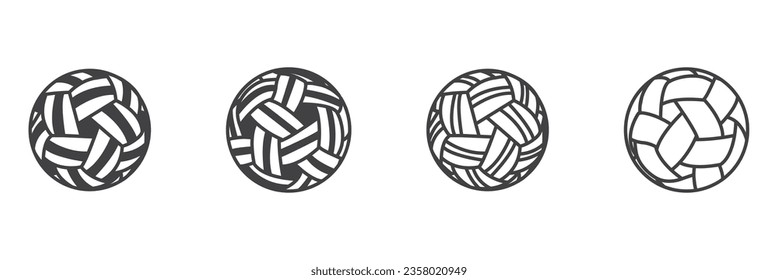 Simple flat of  Takraw ball vector icon, takraw icon in trendy simple style isolated on white background. Symbol for your web site design, logo, app, UI. Vector illustration