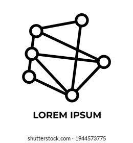 Ein einfaches und einzigartiges Firmenlogo kann für Logos, Websites und andere kommerzielle Zwecke verwendet werden
