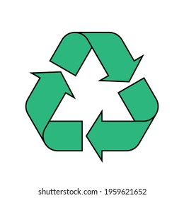 Simple flat Universal Recycling Symbol