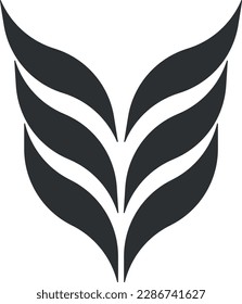 Simple flat vector abstract custom logo template