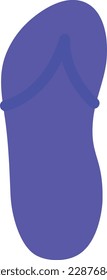 Simple flat vector beach flippers