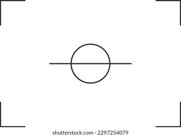 Simple flat vector camera frame