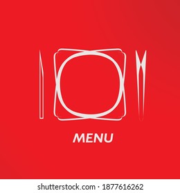 Simple flat vector cover cafe menu eps