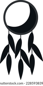Simple flat vector dream catcher