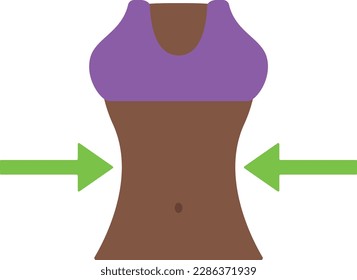Simple flat vector fit body