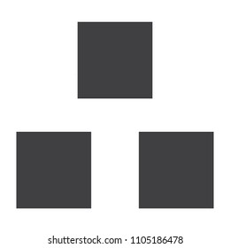 Simple flat vector icon boxes. Packing sign, symbol