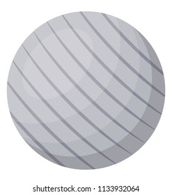 
A simple flat vector icon design of sports ball
