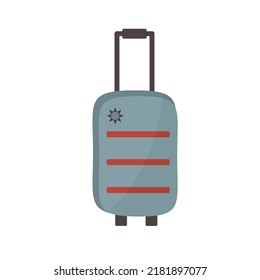 simple flat vector illustration of suitcase