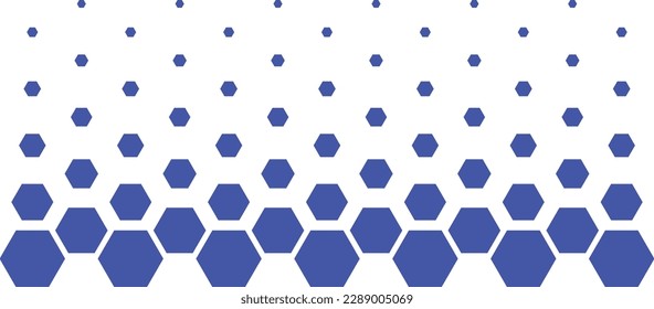 Simple flat vector interpolated hexagons