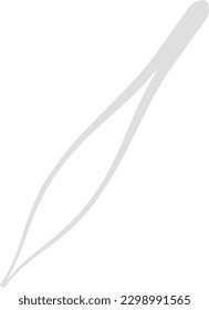 Simple flat vector manicure tweezers