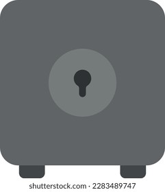 Simple flat vector metal safe