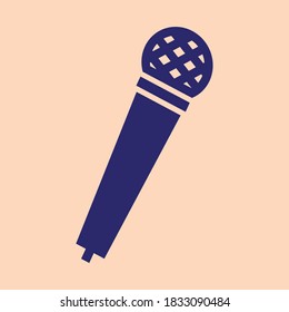 simple flat vector microphone icon