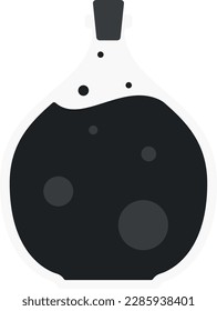 Simple flat vector potion flask