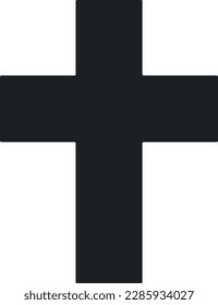 Simple flat vector religion cross