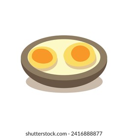 comida simple de sopa vectorial plana