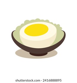 simple flat vector soup food