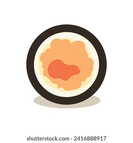 einfache, flache Vektor-Suppe