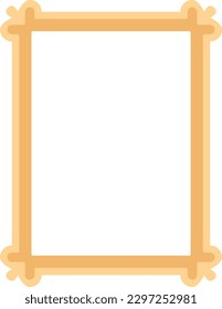 Simple flat vector vintage picture frame