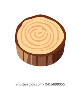 simple flat vector wooden logs