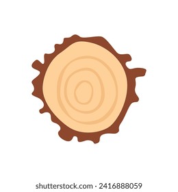 simple flat vector wooden logs