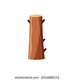 simple flat vector wooden logs