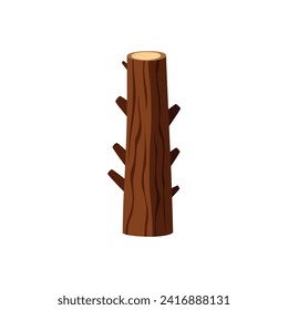simple flat vector wooden logs