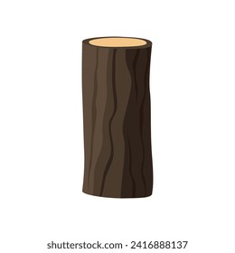 simple flat vector wooden logs