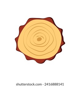 simple flat vector wooden logs