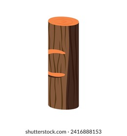 simple flat vector wooden logs