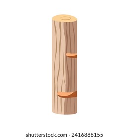 simple flat vector wooden logs