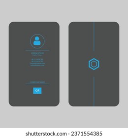 Simple flat victor Id card design
