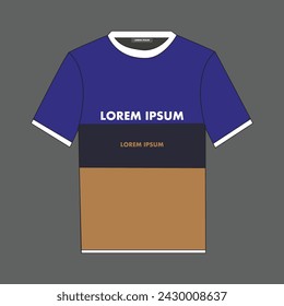 Diseño simple de camiseta de victor plana