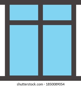 Ilustración simple de Windows plano azul