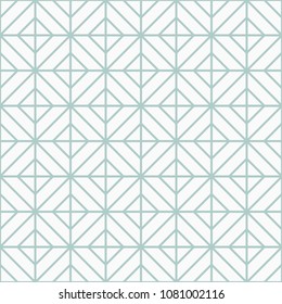 Simple floor tile pattern, abstract geometric seamless background. Portuguese tiles vector illustration.