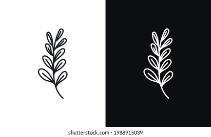 Simple floral background in black and white.