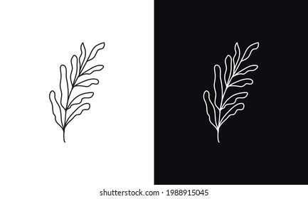Simple floral background in black and white.