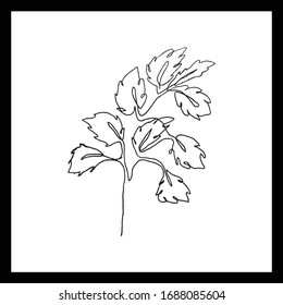 Sencilla línea continua floral. Ilustración botánica vectorial minimalista. Excelente para invitación, tarjeta de felicitación, paquetes, envoltura, logo prehecho, tarjeta de visita, papelería, etc.