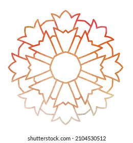 simple floral design watercolor vector background