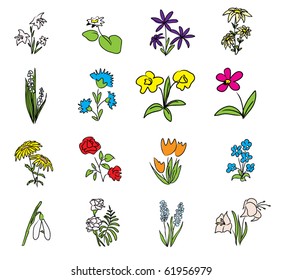 simple floral drawings