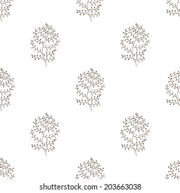 Simple floral ehtnic background. Seamless pattern. Flower wallpaper.