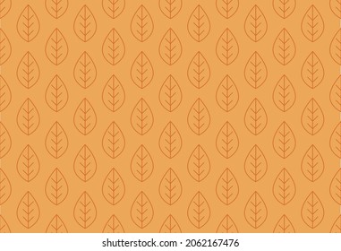 einfache Blumenelemente, Herbstdesign, nahtloses Muster