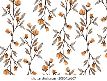simple floral fabric vector background