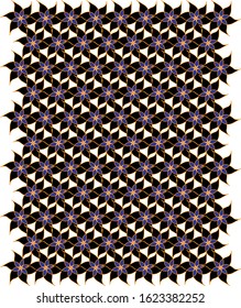 A simple floral form repeated to create this beautiful pattern