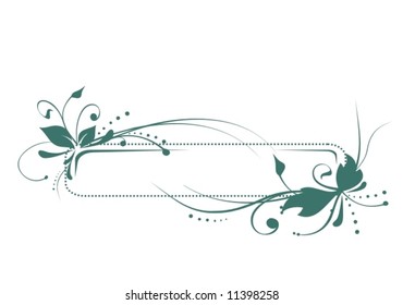 simple floral frame