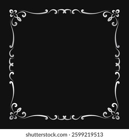 Simple floral frame. Decorative Barrier